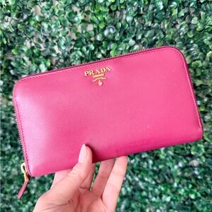 Prada Pink Leather Wallet